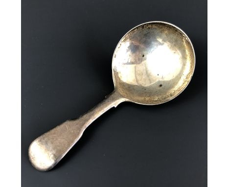 A George III silver Fiddle pattern caddy spoon, Peter and William Bateman, London, 1809, 15.6g