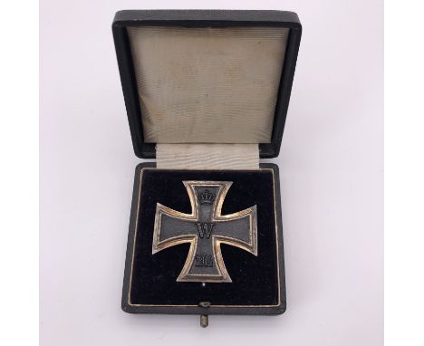 A cased 1914 Iron Cross first class, the award marked "KO"