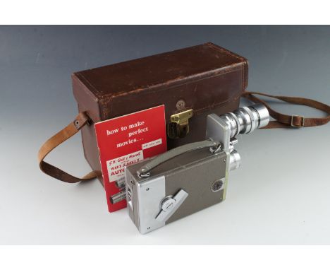 A Bell &amp; Howell Autoload 16mm cine camera, with Dallmeyer f 1.9 and Taylor Hobson 0.7" f 2.5 lenses, cased