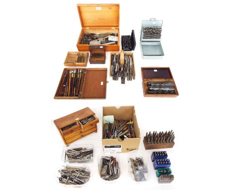 Large quantity of various small tools, drill bits and staking kits etc