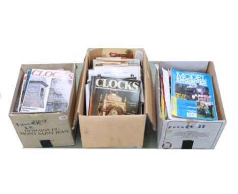 Very large quantity of old Clocks magazines and a quantity of old Model Engineer magazines
