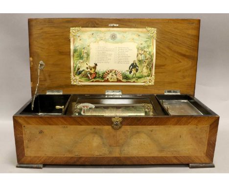 A Two-Per-Turn Musical Box By B. H. Abrahams playing twenty folk, dance and music hall airs, with single-spring motor, single