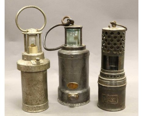 Mining Lamps The Wolf Radiator Lamp, one by Ceag and one other (3)