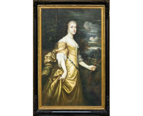 MODERN REPRODUCTION oil on canvas – reproduction portrait of Teresa Stuart by Sir Peter Lely, 197 x 120cmsProvenance: The Cor