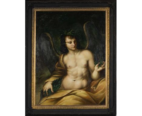 AFTER FERERICO CERVELLI, oil on canvas – ‘Allegoria Dell’Amor Di Virtù' signed Bartolomez, 120 x 90cmsProvenance: The Corneli
