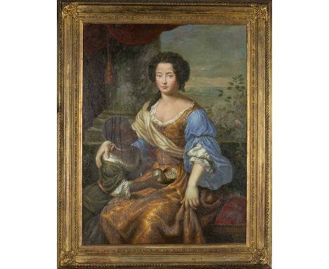 AFER PIERRE MIGNARD, oil on canvas -  'Louise de Kéroualle, Duchess of Portsmouth', signed G. Thompson, 120 x 89cmsProvenance
