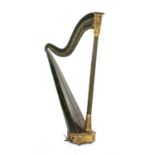 RARE IRISH SINGLE-ACTION GRECIAN HARP by 'John Egan of 30 Dawson Street, Dublin', circa 1820,