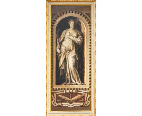 MODERN REPRODUCTION oi on canvas – reproduction of ‘Saint Giustina’ by Paolo Veronese, 233 x 88cmsProvenance: The Cornelia Ba