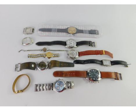 A Marc Jacobs gentleman's wristwatch, Swatch watch, Mido lady's wristwatch and sundry dress wristwatches, (11).