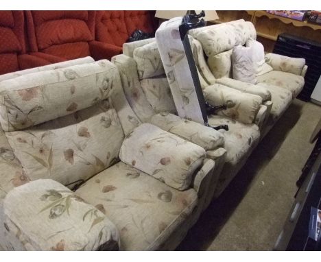 2 SEATER SOFA &  2 MANUAL RECLINING ARMCHAIRS