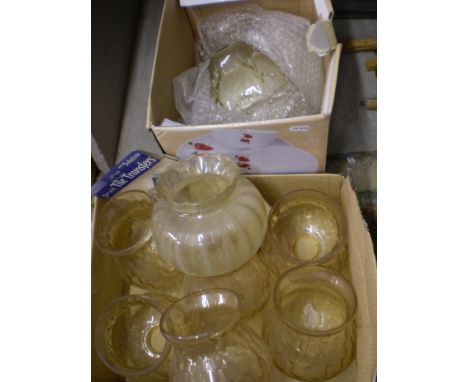 11 VINTAGE GLASS LAMP- SHADES 