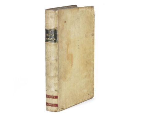 LIPSIUS (JUSTUS)De militaria romana,  one folding engraved plate, 12 engraved illustrations (5 full-page), a few short tears 