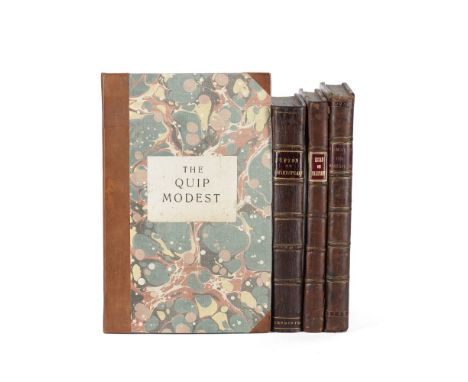 [MORGANN (MAURICE)]An Essay on the Dramatic Character of Sir John Falstaff, FIRST EDITION,  half-title, minor foxing througho