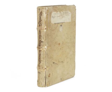 TROMBETTA (ANTONIUS)Opus doctrinae Scoticae in Thomistas,  99 (of 102) leaves, 69 lines, gothic letter, early ink marginalia,