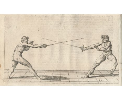 GIGANTI (NICOLETTO)Scola, overo teatro, nelquale sono rappresentate diverse maniere, e modi di parare, e di ferire di spada s