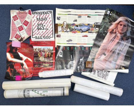 Collection of Posters, to include Debbie Harry, British Motor Centenary, Spectator, Beatles Sgt. Peppers, Preston Film Festiv