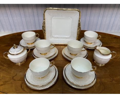 Wedgwood Tea Set - 'Etruria' Comprising milk jug, sugar bowl, cups, saucers & side plates.