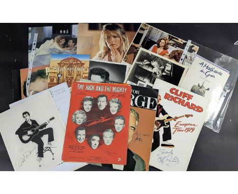 Film & TV Autographs - Nice Collection On Photos, Programmes With Top Names Noted Include; Basil Rathbone (Vintage Page - She