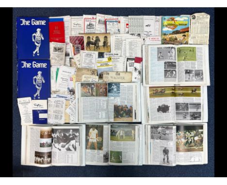 Large Collection of Sporting Cards &amp; Magazines of the Sport, some in folders, some loose.  All sports, running, golf, foo