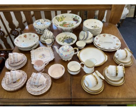 Collection Of Pottery - To include a part Paragon 'Athena' dinner set, a Tuscan tea set, some Evesham items, Royal Stuart etc