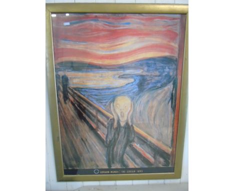 Framed and glazed print of - The Scream