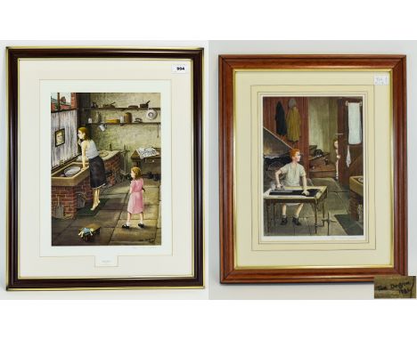 Tom Dodson Signed Framed Limited Edition Prints. Two in total, the first titled 'The Spot' Numbered 72 of 850, signed in penc