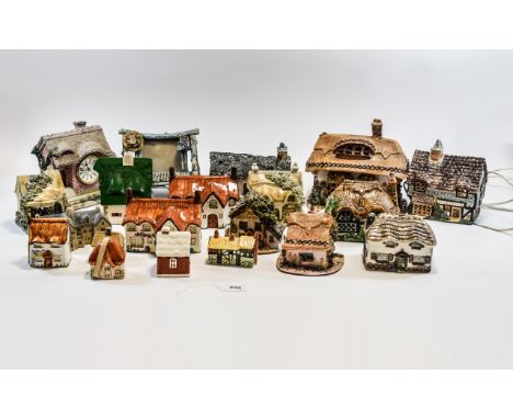 Collection of Ceramic Cottages. 