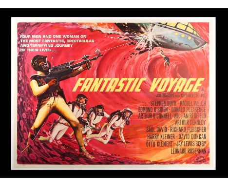 Artist: Tom BeauvaisA linen-backed UK Quad poster for the sci-fi adventure "Fantastic Voyage" (1966) starring Raquel Welch. T