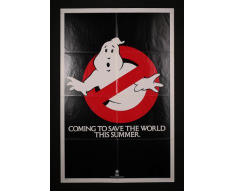 Artist: Michael GrossA US One-Sheet Teaser poster for the 1980's blockbuster "Ghostbusters". The "Ghostbusters" logo was desi