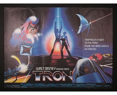 Artist: Unknown ArtistA UK Quad poster for the sci-fi cult collectible "Tron", released by Walt Disney in 1982.30" x 40" (76 