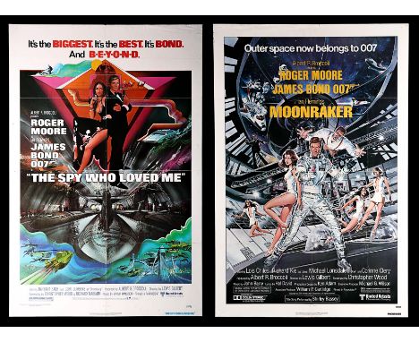 Artist: Bob Peak and Daniel GoozeeThe standard US One-Sheet posters for the Roger Moore James Bond films "The Spy Who Loved M