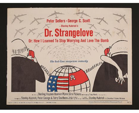 Artist: Tomi UngererThe Title Card from the US Lobby Card set for "Dr Strangelove" (1964), presenting the Tomi Ungerer Artwor