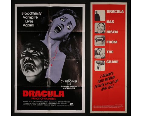 Artist: Unknown ArtistA rare US Door Panel for the Hammer horror film "Dracula Has Risen From The Grave" (1968) and a US One-