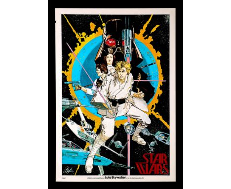 Artist: Howard ChaykinA pre-production poster sold at the 1976 San Diego Comic Convention to introduce the public to the conc