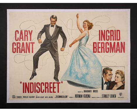 Artist: Unknown ArtistA linen-backed UK Quad poster for the rom-com "Indiscreet" starring Cary Grant and Ingrid Bergman. Whil