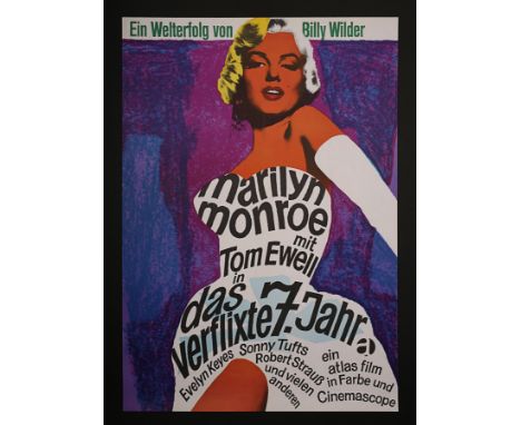 Artist: Dorothea Fischer NosbischA fabulous German A1 poster for the 1966 re-release of the classic 1955 Marilyn Monroe film 