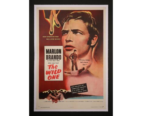 Artist: Unknown ArtistA linen-backed (first release) US One-Sheet for the iconic Marlon Brando film "The Wild One" (1953). Fo