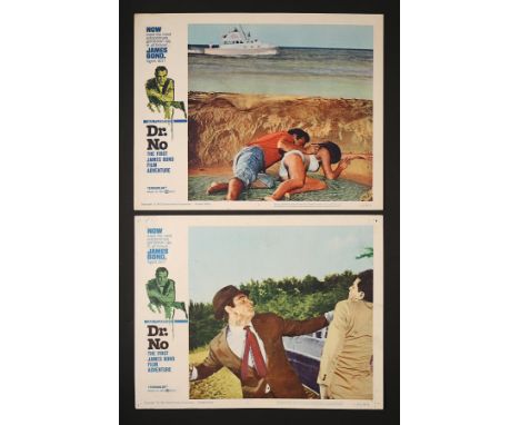 Artist: Unknown ArtistTwo first release US Lobby Cards for the James Bond film "Dr No" (1962), these being #2 and #8 from the