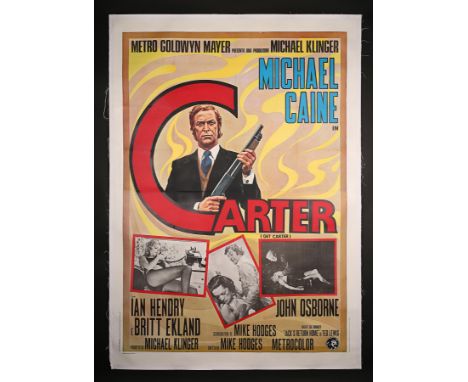 Artist: Unknown ArtistThe gritty nature of "Get Carter" (1971) is well depicted on this Italian Four-Fogli linen-backed poste