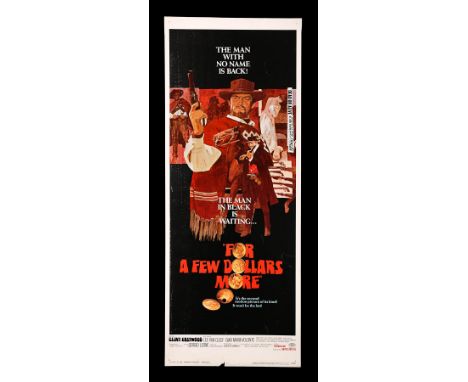Artist: Mitchell HookA US Insert Poster for the Clint Eastwood Spaghetti Western "For A Few Dollars More" (1967), this believ