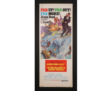 Artist: Frank McCarthy and Robert McGinnisA US Insert Poster for the James Bond film "On Her Majesty's Secret Service" (1969)