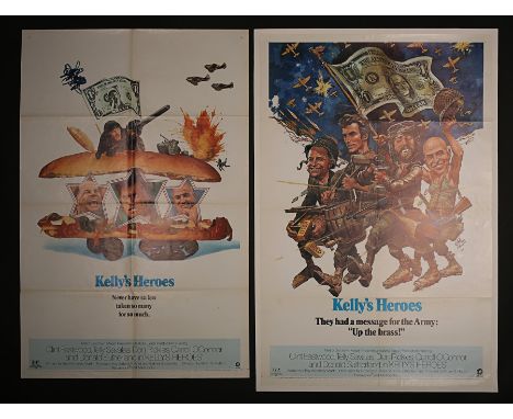 Artist: Jack Davis / Unknown ArtistTwo original release US One-Sheet posters for Kelly's Heroes (1970), a linen-backed Style-