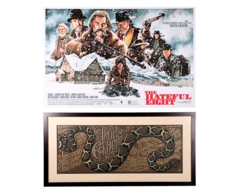 Artist: Aaron Horkey and Jason EdmistonAn acrylic framed Mondo poster for the Coen Brothers Western "True Grit" (2010). This 