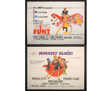 Artist: Bob PeakTwo Quad posters with illustrations by the American poster artist Bob Peak. Both films were spy thriller spoo