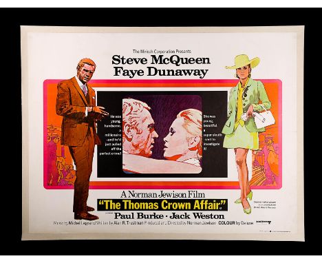 Artist: Arnaldo PutzuLinen-backed UK Quad poster for "The Thomas Crown Affair" (1968). This stylish film boasted two of the "