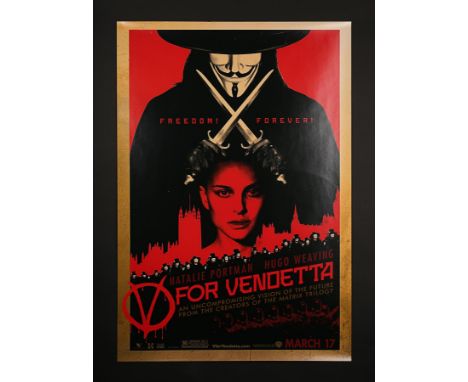 Artist: Concept ArtsA striking design on this single-sided US One-Sheet poster for "V For Vendetta", the sci-fi drama starrin