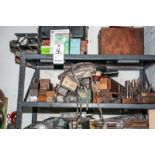 Shelving Unit W/ Contents, Laboratory Jack, Number And Letter Stamps, Reamers, Grinding Wheels 7 1/2