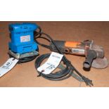 Drill Master Corded Palm Orbital Sander And Chicago Electric Corded 4" Angle Grinder Item # 91222