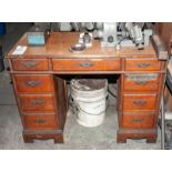 8-Drawer Wooden Desk W/ Chair And Contents Not Tagged, Demagnetizer, Bearings, Wheels For Michael De
