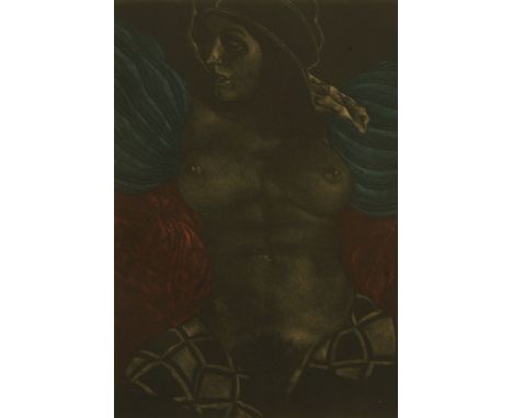 Masuo Ikeda (Japanese, 1934-1997), "Wingar/Wings-Venus series", coloured lithograph, signed in pencil dated '75, limited edit